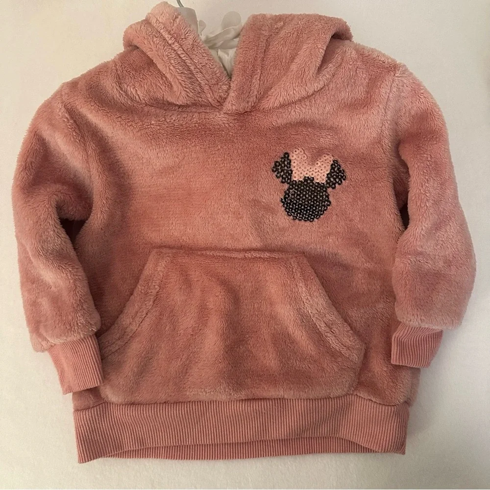 Minnie Mouse Character Toddler/Baby Girl Fleece Hoodie &‎ Pants Set Sequin 18M